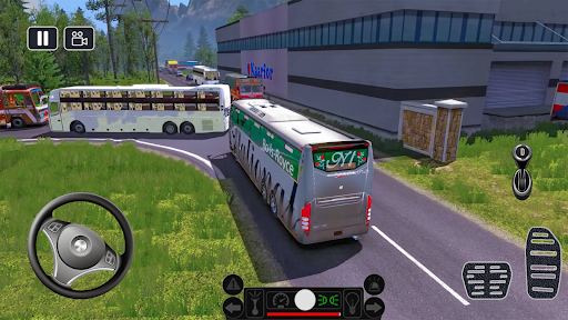 Modern Bus Simulator 3D Game - Gameplay image of android game