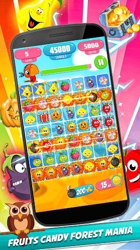 Fruit Candy Forest Match Game - Gameplay image of android game