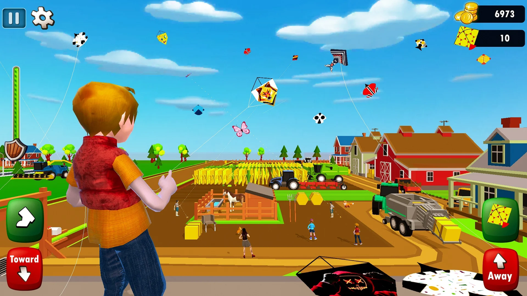 Kite Game 3D – Kite Flying - Gameplay image of android game
