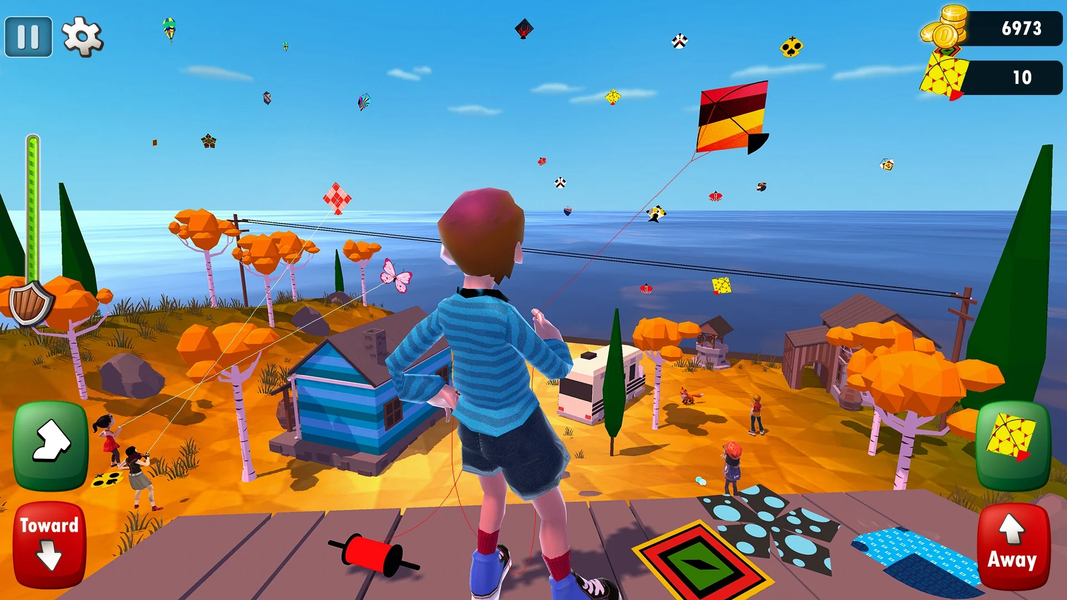 Kite Game 3D – Kite Flying - Gameplay image of android game