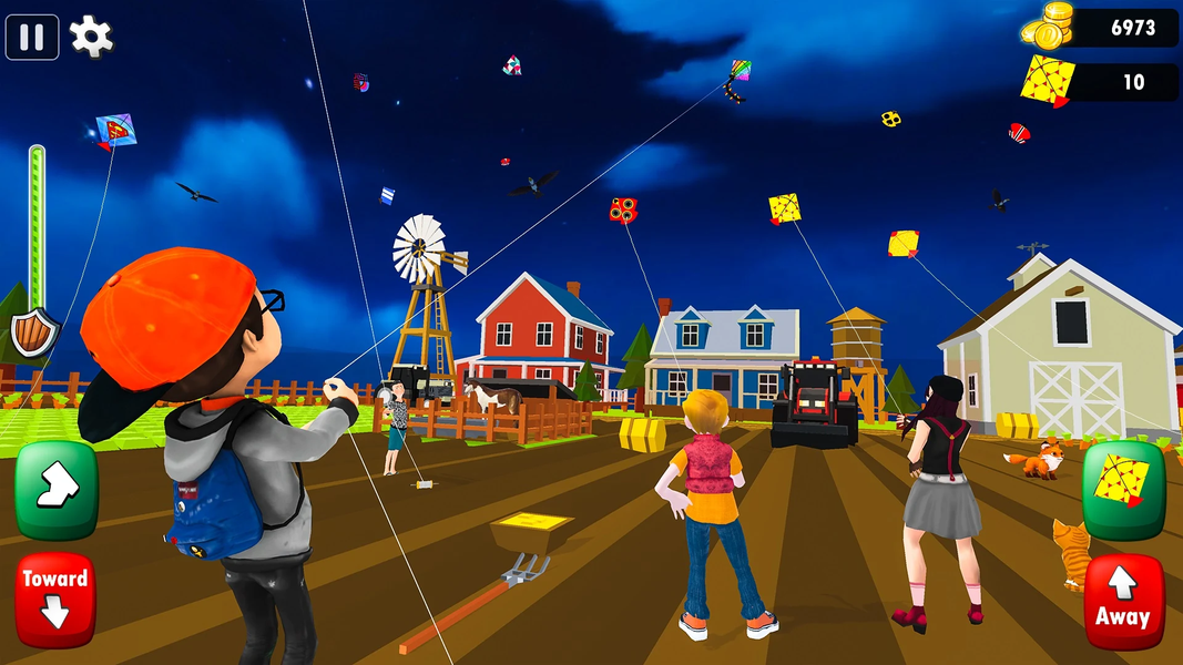 Kite Game 3D – Kite Flying - Gameplay image of android game