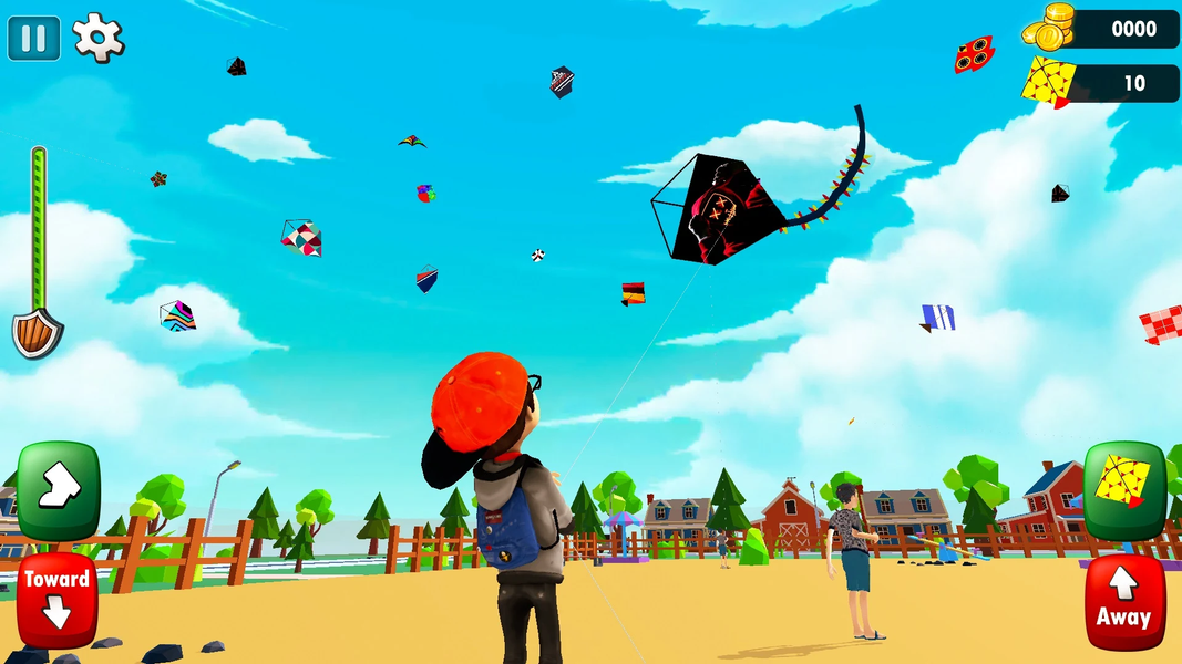 Kite Game 3D – Kite Flying - Gameplay image of android game