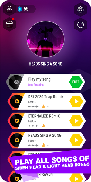 Siren Music Tiles Hop - عکس بازی موبایلی اندروید