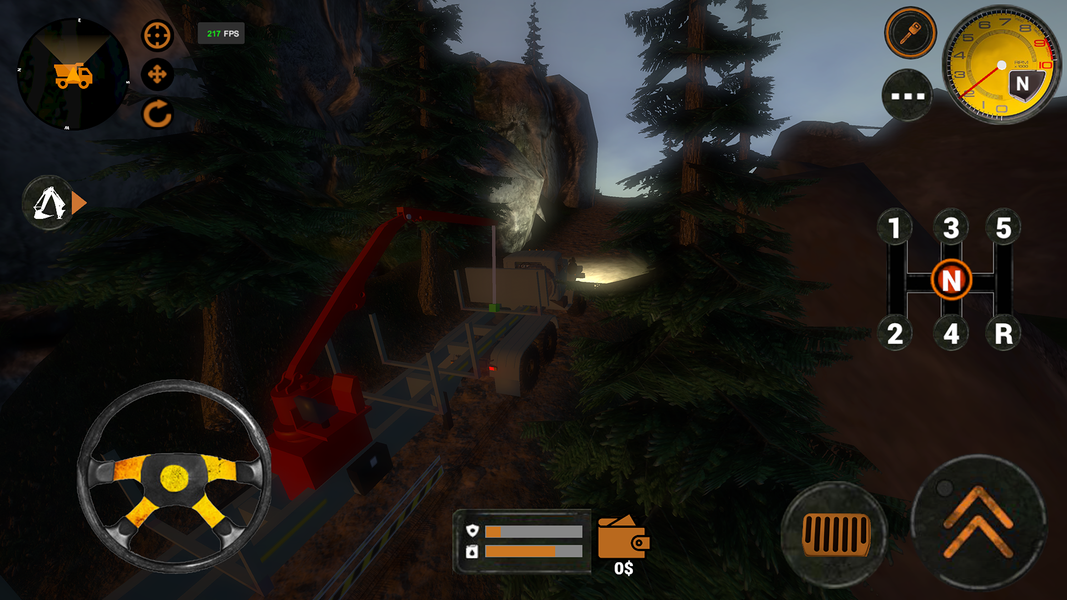 Truck Driver Forest Simulator - عکس بازی موبایلی اندروید