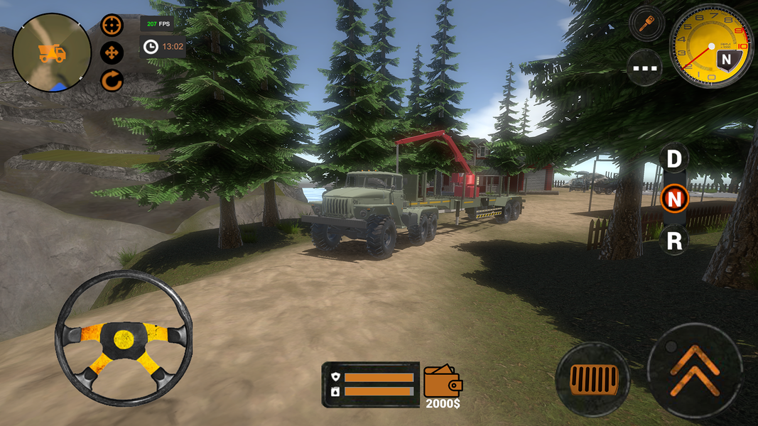 Truck Driver Forest Simulator - عکس بازی موبایلی اندروید