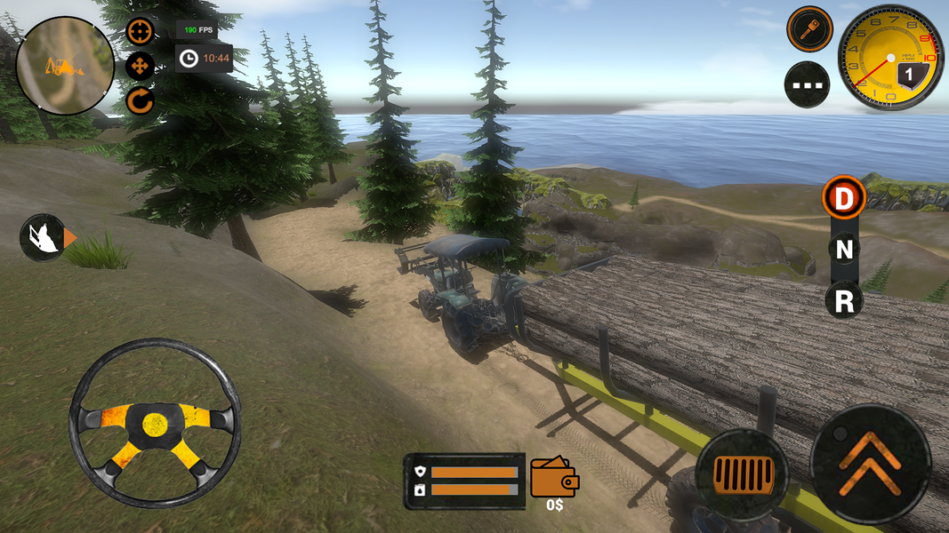 Truck Driver Forest Simulator - عکس بازی موبایلی اندروید