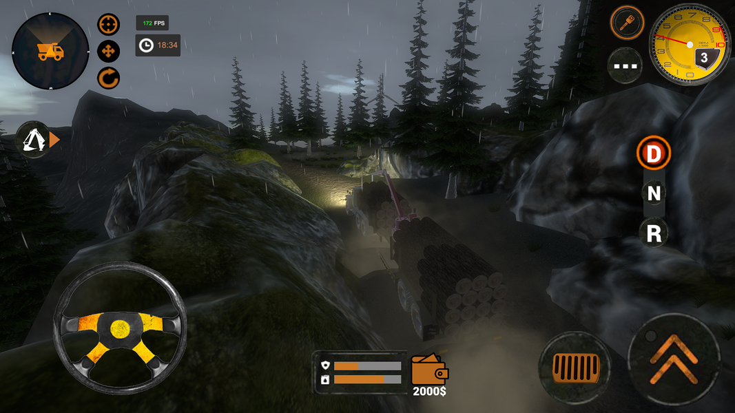 Truck Driver Forest Simulator - عکس بازی موبایلی اندروید