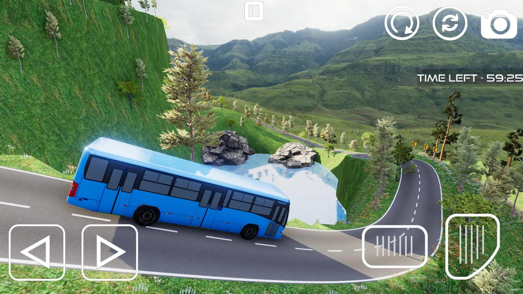 Hill Top Tourist Bus Mania - Gameplay image of android game