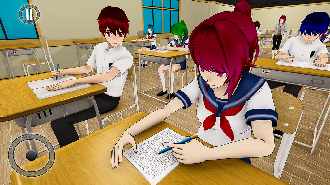 Anime Girl School Teacher 3D - Gameplay image of android game