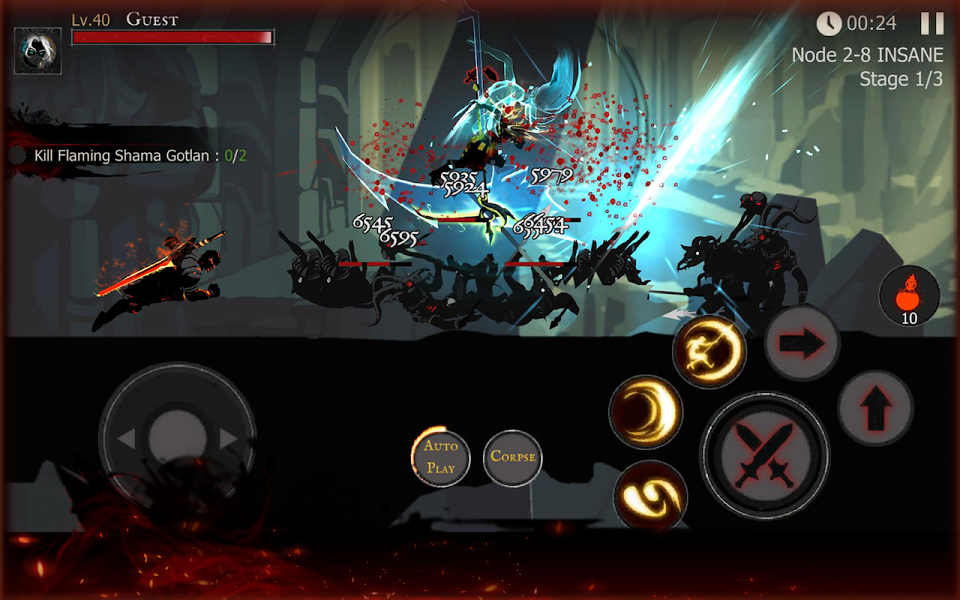 Shadow of Death: Offline Games - Gameplay image of android game