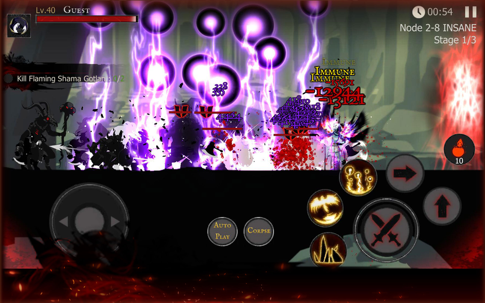 Shadow of Death: Offline Games - Gameplay image of android game