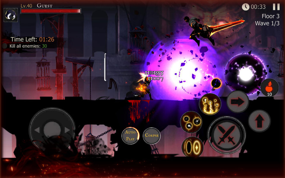 Shadow of Death: Offline Games - Gameplay image of android game