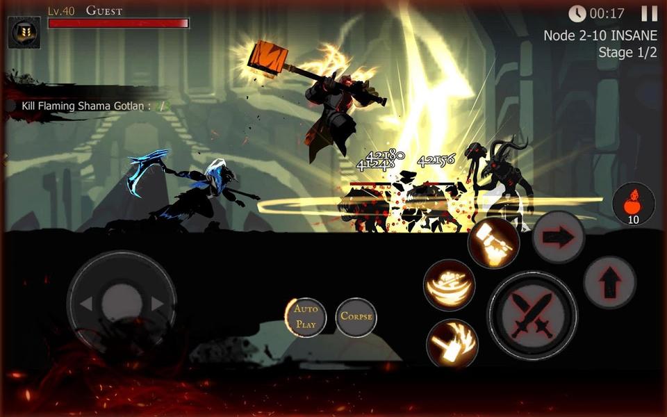 Shadow of Death: Dark Knight - Gameplay image of android game