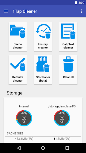 1Tap Cleaner (clear cache) - عکس برنامه موبایلی اندروید
