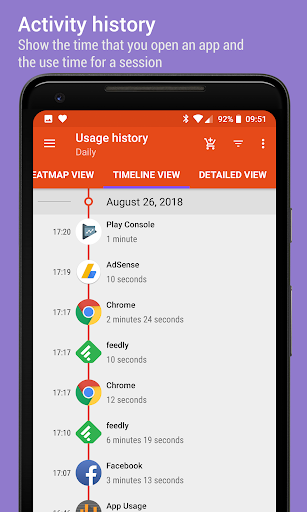 App Usage - Manage/Track Usage - Image screenshot of android app