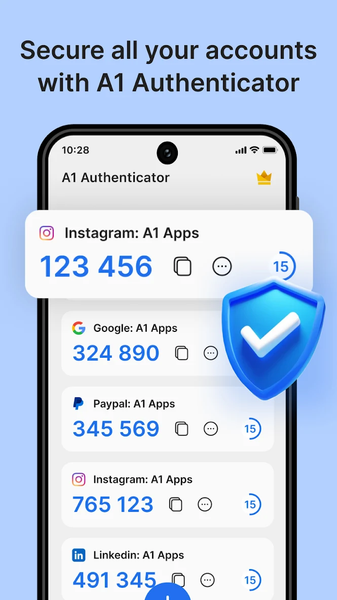 A1 Authenticator App - Image screenshot of android app