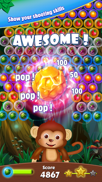 Bubble Shooter : Fruit Splash - Gameplay image of android game
