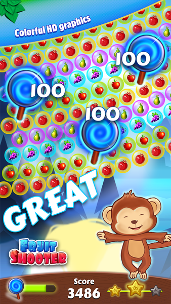 Bubble Shooter : Fruit Splash - Gameplay image of android game