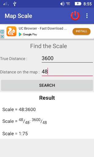 Map Scale - Image screenshot of android app