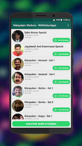 Malayalam Stickers - WAStickerApps - 500+ Stickers - عکس برنامه موبایلی اندروید