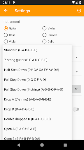 Guitar Tuner, Violin: Tuneo - عکس برنامه موبایلی اندروید