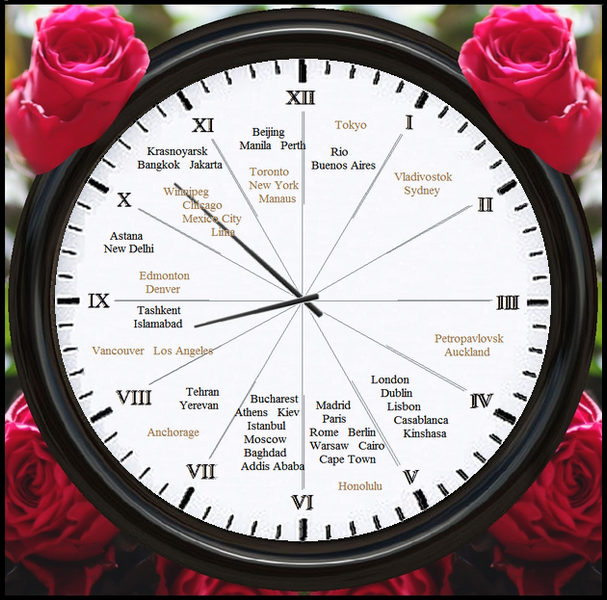 ۱۲-hour world clock - عکس برنامه موبایلی اندروید