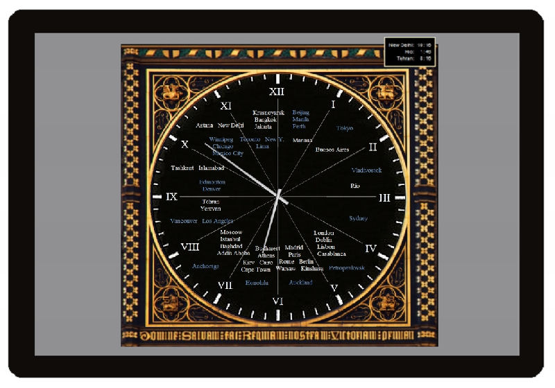 ۱۲-hour world clock - عکس برنامه موبایلی اندروید