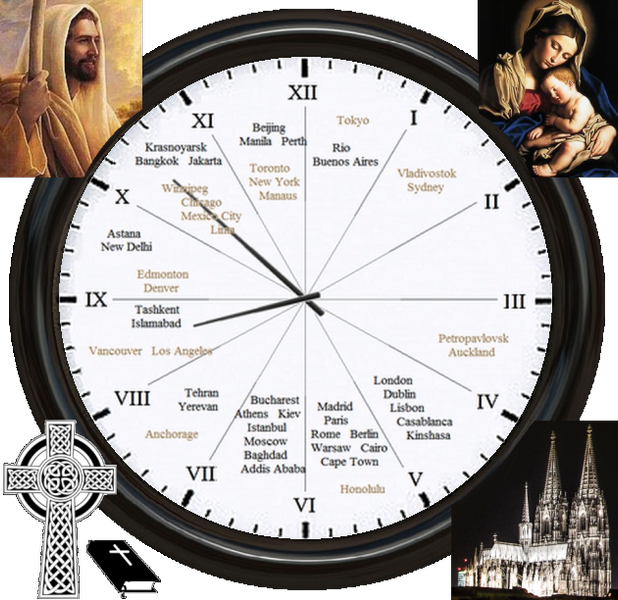 ۱۲-hour world clock - عکس برنامه موبایلی اندروید