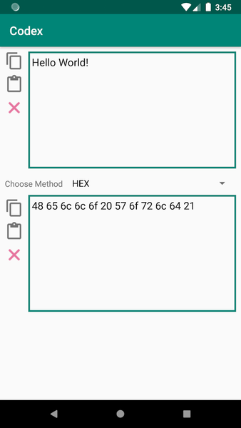 Codex - Text Encoder / Decoder - عکس برنامه موبایلی اندروید