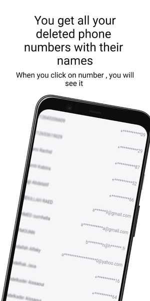 Recover deleted contacts - Image screenshot of android app
