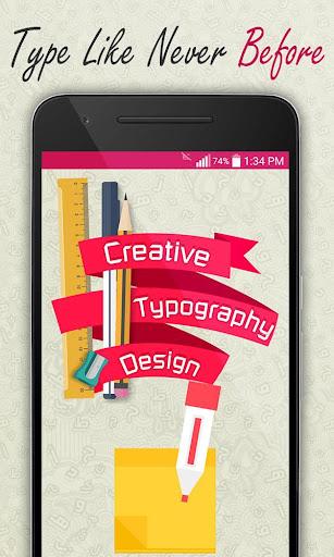 Creative Typography Design - عکس برنامه موبایلی اندروید