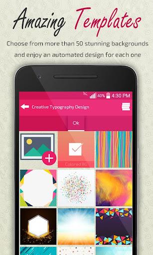 Creative Typography Design - Image screenshot of android app
