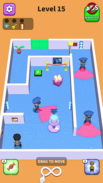 Robbery Escape: Sneak & Run - Gameplay image of android game