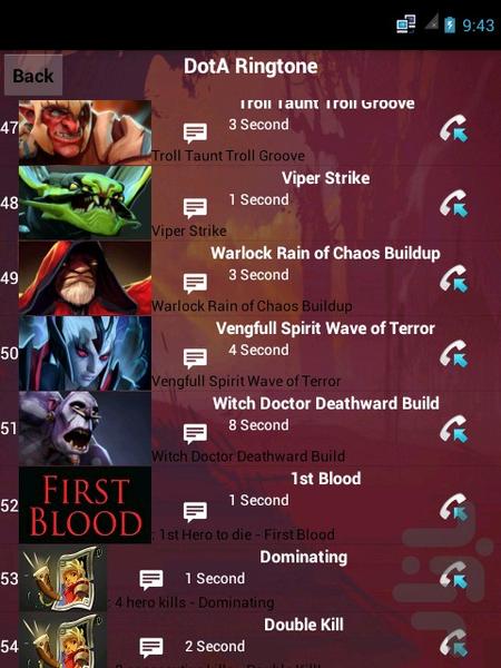 دوتا - عکس برنامه موبایلی اندروید
