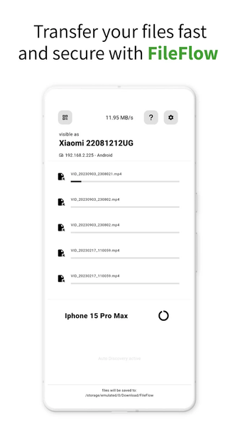 FileFlow, Send, Share Files - عکس برنامه موبایلی اندروید