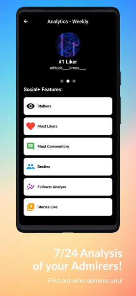 Social+ Stalker Reports - Image screenshot of android app