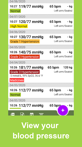 Blood Pressure Tracker - عکس برنامه موبایلی اندروید