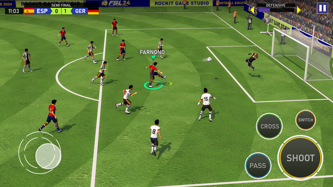 FSL24 League : Soccer game - Gameplay image of android game