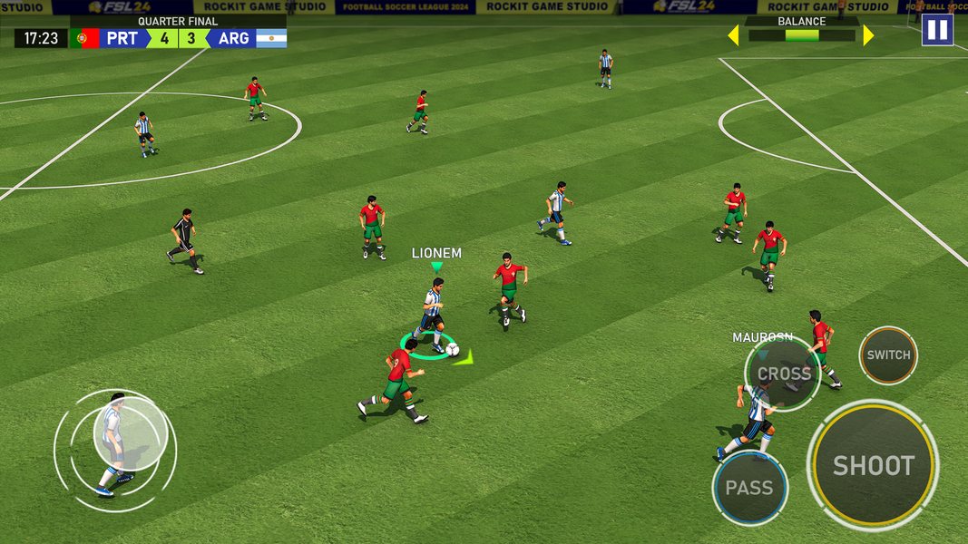 FSL 24 League : Soccer Game - Gameplay image of android game