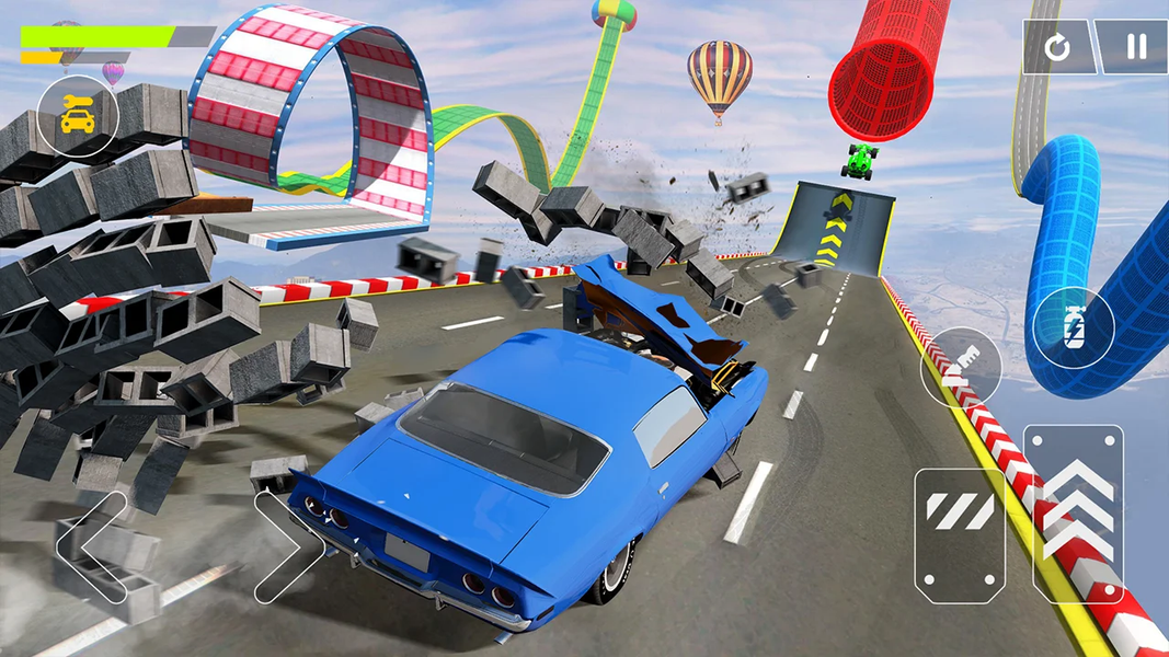 Flying Car Crash: Real Stunts - عکس برنامه موبایلی اندروید