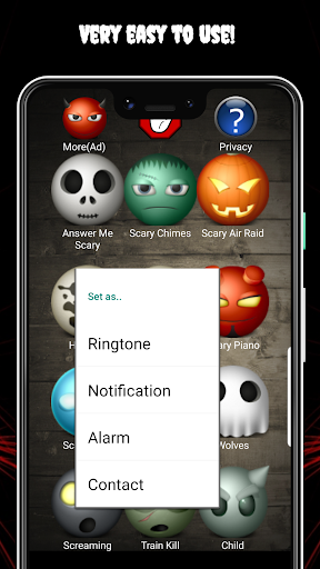 Scary Ringtones - عکس برنامه موبایلی اندروید