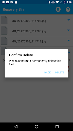 Recycle Bin - Image screenshot of android app