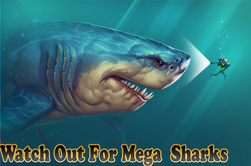 Mega Shark hunting  : Shark Games - Gameplay image of android game