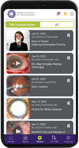 AAO Ophthalmic Education - عکس برنامه موبایلی اندروید
