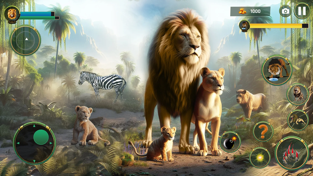 Lion Simulator ۳D Animal Games - عکس بازی موبایلی اندروید