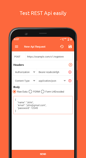 ApiClient : REST API Client - Image screenshot of android app