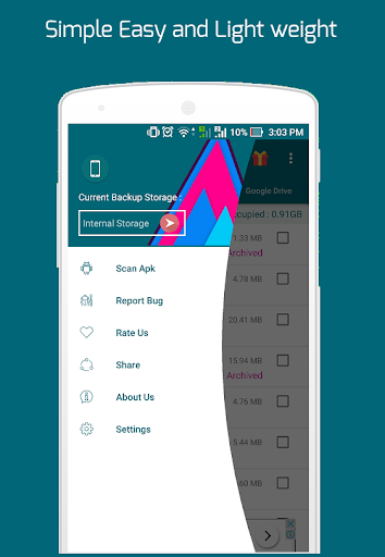 Easy Backup Restore - Apps Backup - عکس برنامه موبایلی اندروید