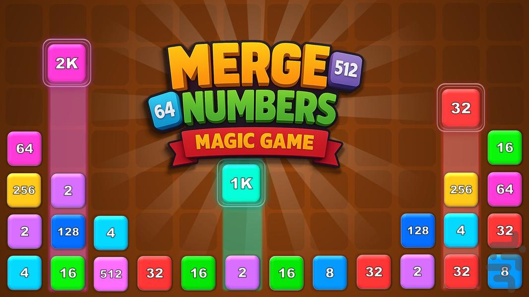 Numerge - 2048 Merge Number Puzzle - Gameplay image of android game