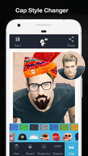 Men Hair Style - Hair Editor - عکس برنامه موبایلی اندروید