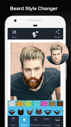 Men Hair Style - Hair Editor - Image screenshot of android app